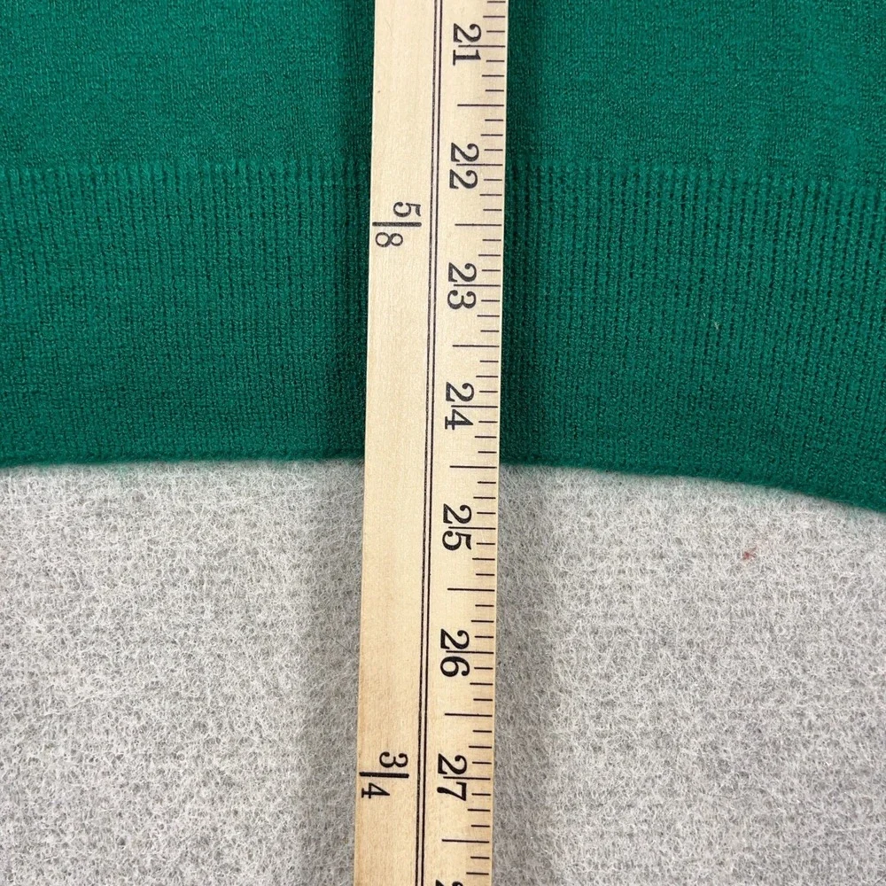 The Masters Sweater Men Medium Green V Neck Pullover Golf Orlon Acrylic 90s - Picture 7 of 10
